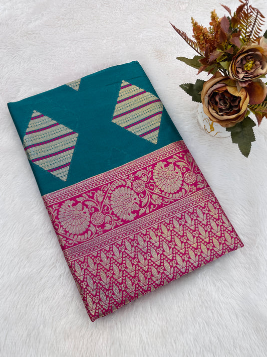 Self Design Bollywood Cotton Silk Saree