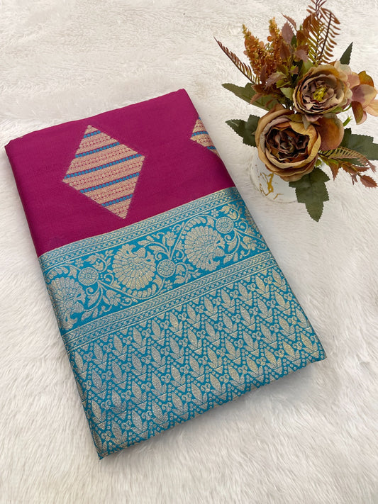 Self Design Bollywood Cotton Silk Saree