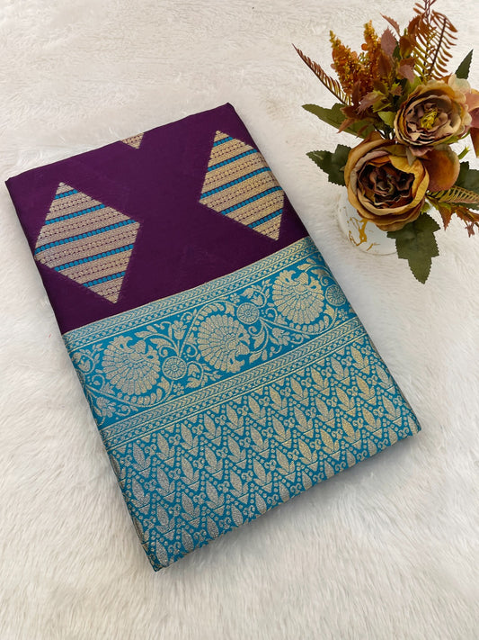 Self Design Bollywood Cotton Silk Saree