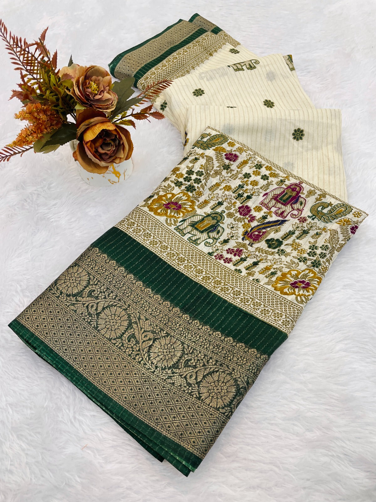 JACURD DOLA PRINT SAREE SILK NEW PRINT DESIGN