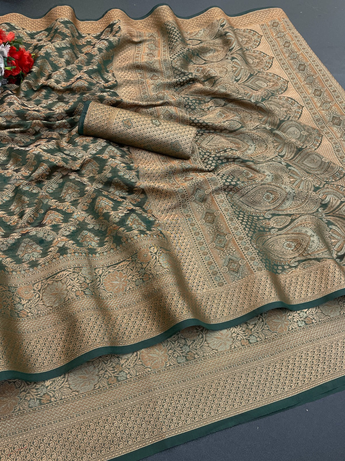 Fancy Premium Organza Silk Saree