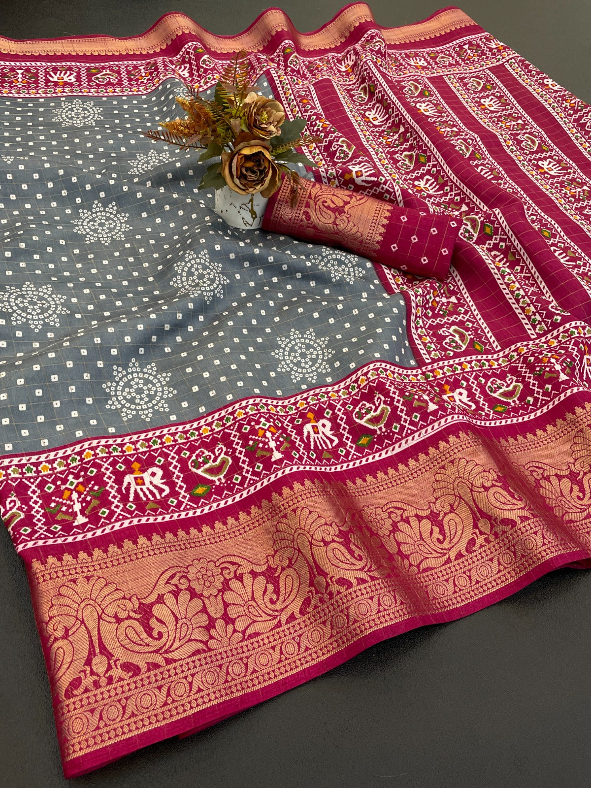 Dola saree, dola silk saree, party wear saree