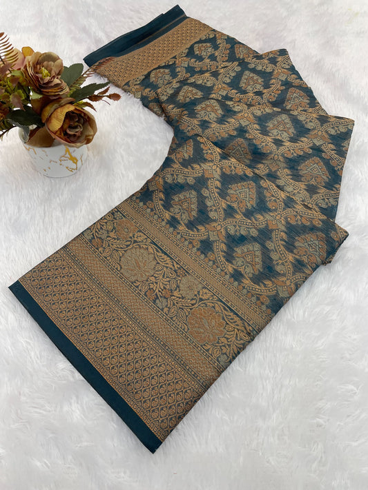 Fancy Premium Organza Silk Saree