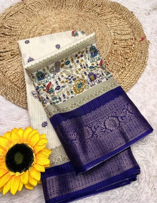 JACURD DOLA PRINT SAREE SILK NEW PRINT DESIGN