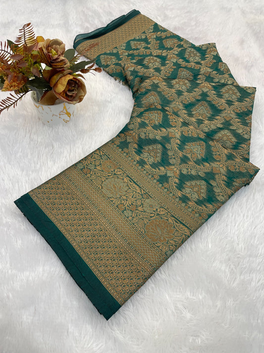 Fancy Premium Organza Silk Saree