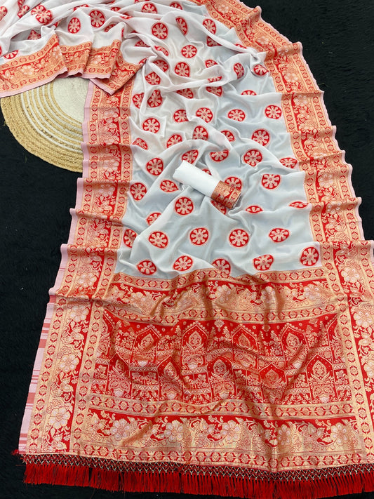 new collection sarees Banarasi Rich Pallu Silk Saree