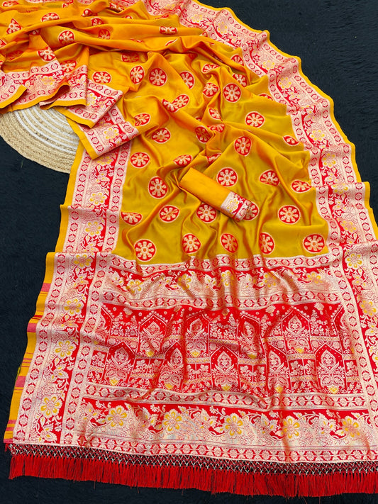 new collection sarees Banarasi Rich Pallu Silk Saree