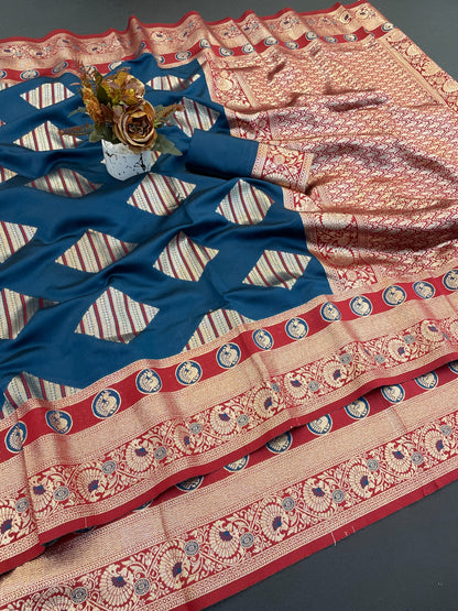 Self Design Bollywood Cotton Silk Saree