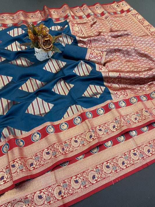 Self Design Bollywood Cotton Silk Saree