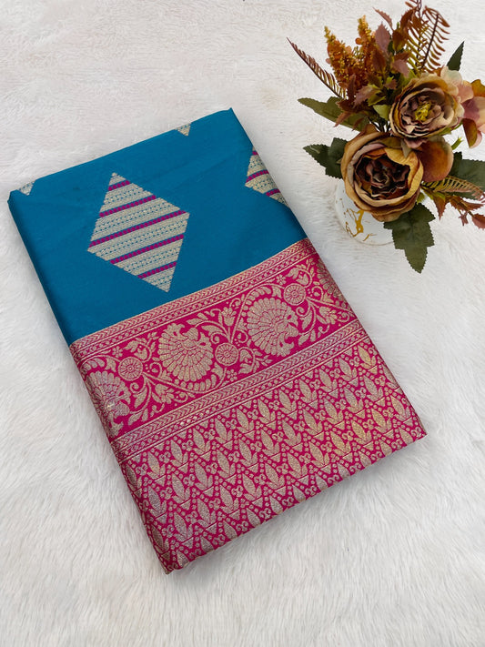 Self Design Bollywood Cotton Silk Saree