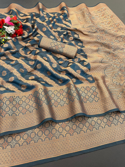 Organza Silk Saree for Women with Trendy Wedding Style in Cotton, Fancy, Art Silk, and Soft Silk Saree