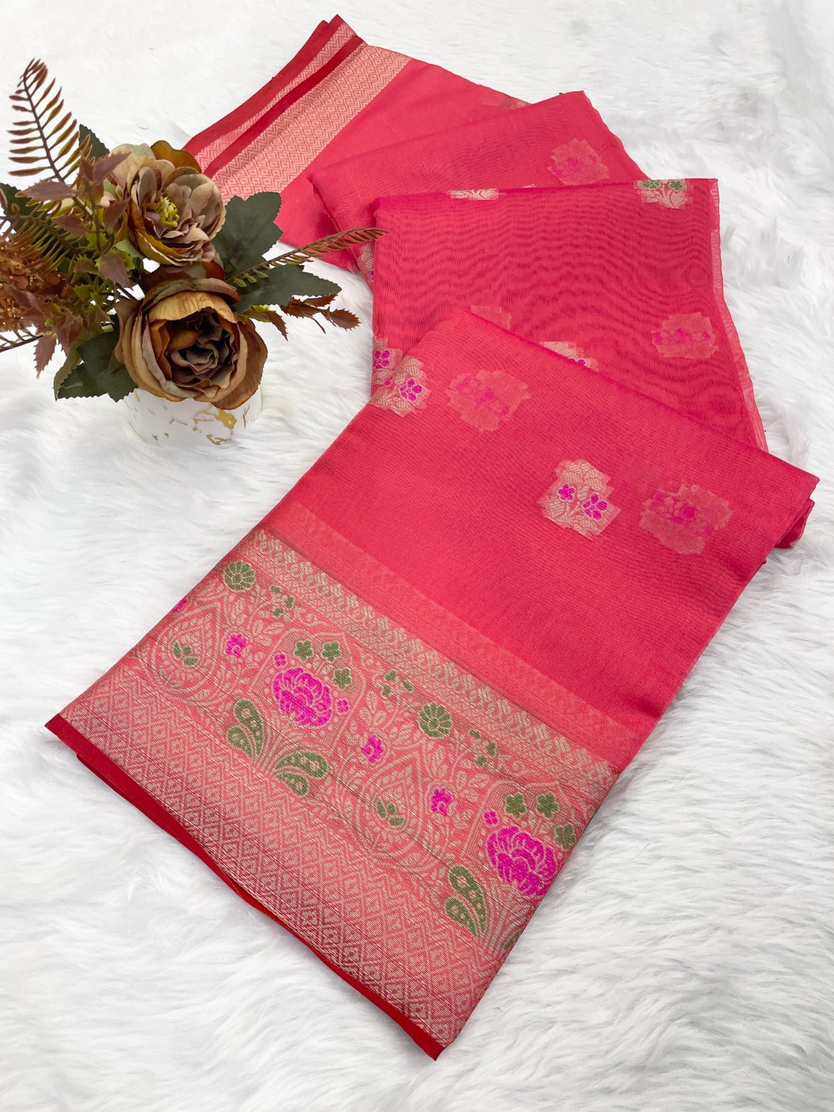ORGANZA ANUPAMA DESIGN SAREE