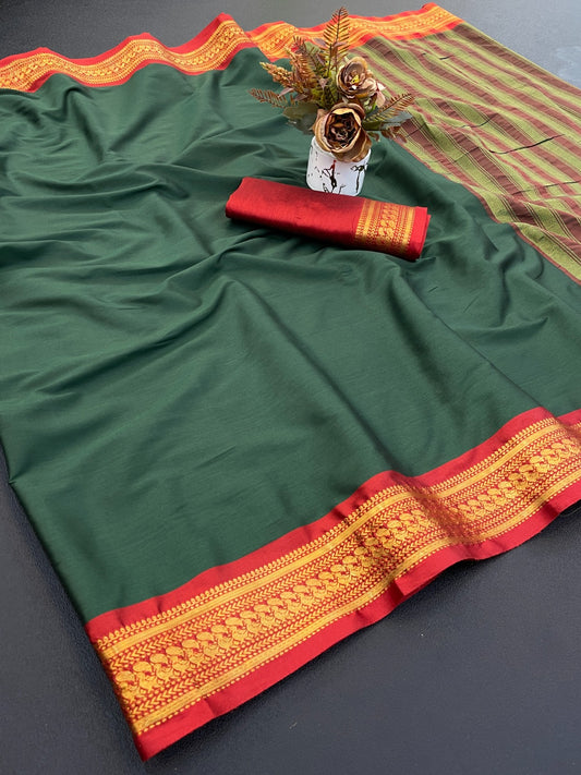 Beautiful animal print zari weaving border