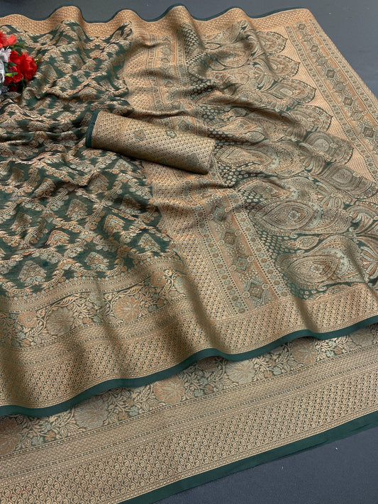 Fancy Premium Organza Silk Saree