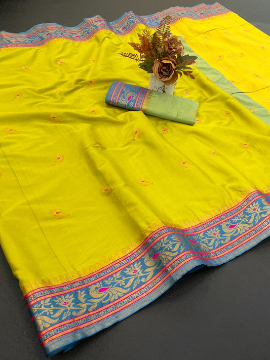 Traditional Paithani Cotton Silk Saree