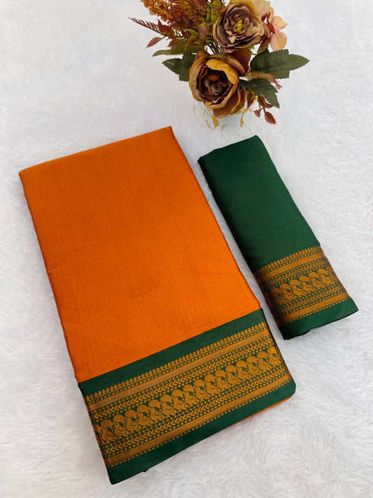 Beautiful animal print zari weaving border