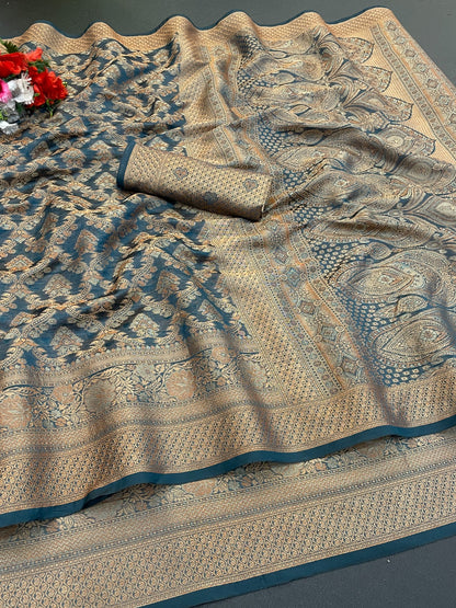 Fancy Premium Organza Silk Saree