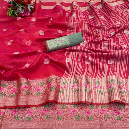 Banarasi Silk Saree for Women with Trendy Wedding Style in Cotton, Fancy, Art Silk, and Soft Silk Blend Maroon Saree
