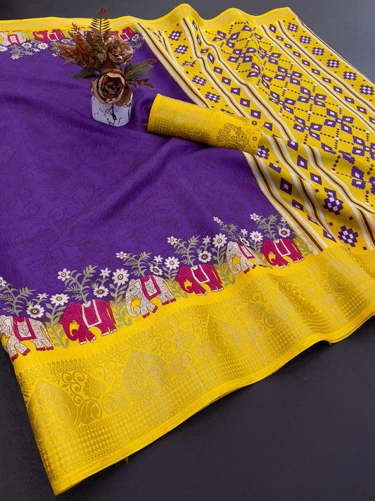 Dola silk soft smooth saree with beautiful design…