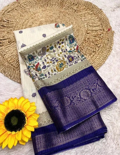 JACURD DOLA PRINT SAREE SILK NEW PRINT DESIGN