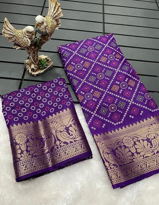 dola silk sare with beautiful design..