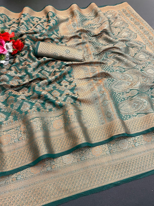 Fancy Premium Organza Silk Saree