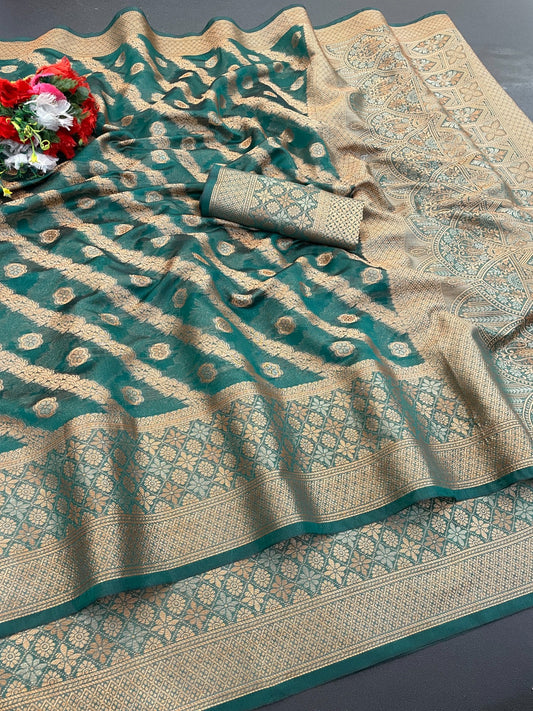 Organza Silk Saree for Women with Trendy Wedding Style in Cotton, Fancy, Art Silk, and Soft Silk Saree