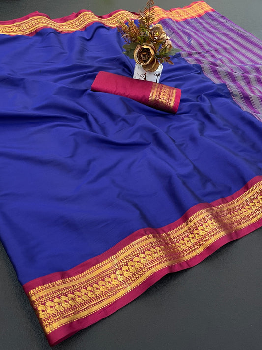 Beautiful animal print zari weaving border