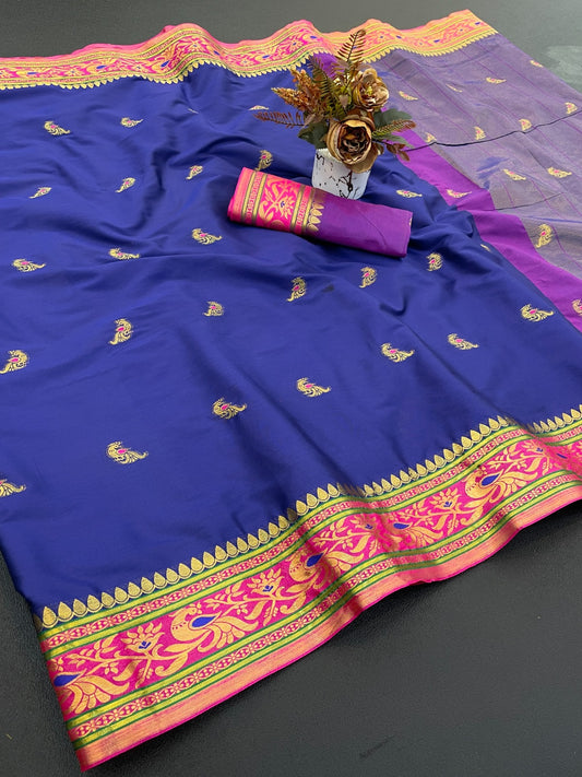 Traditional Paithani Cotton Silk Saree