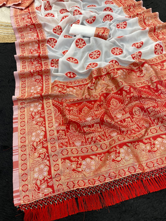 new collection sarees Banarasi Rich Pallu Silk Saree
