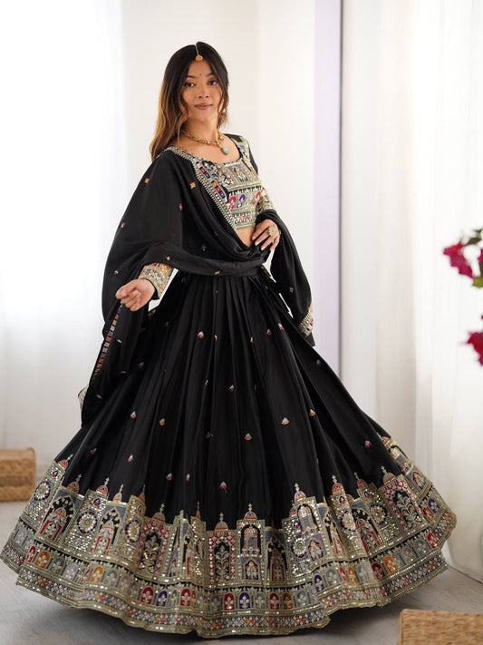 Beautifully Full Stitched Embroidered Designer Lahenga Choli