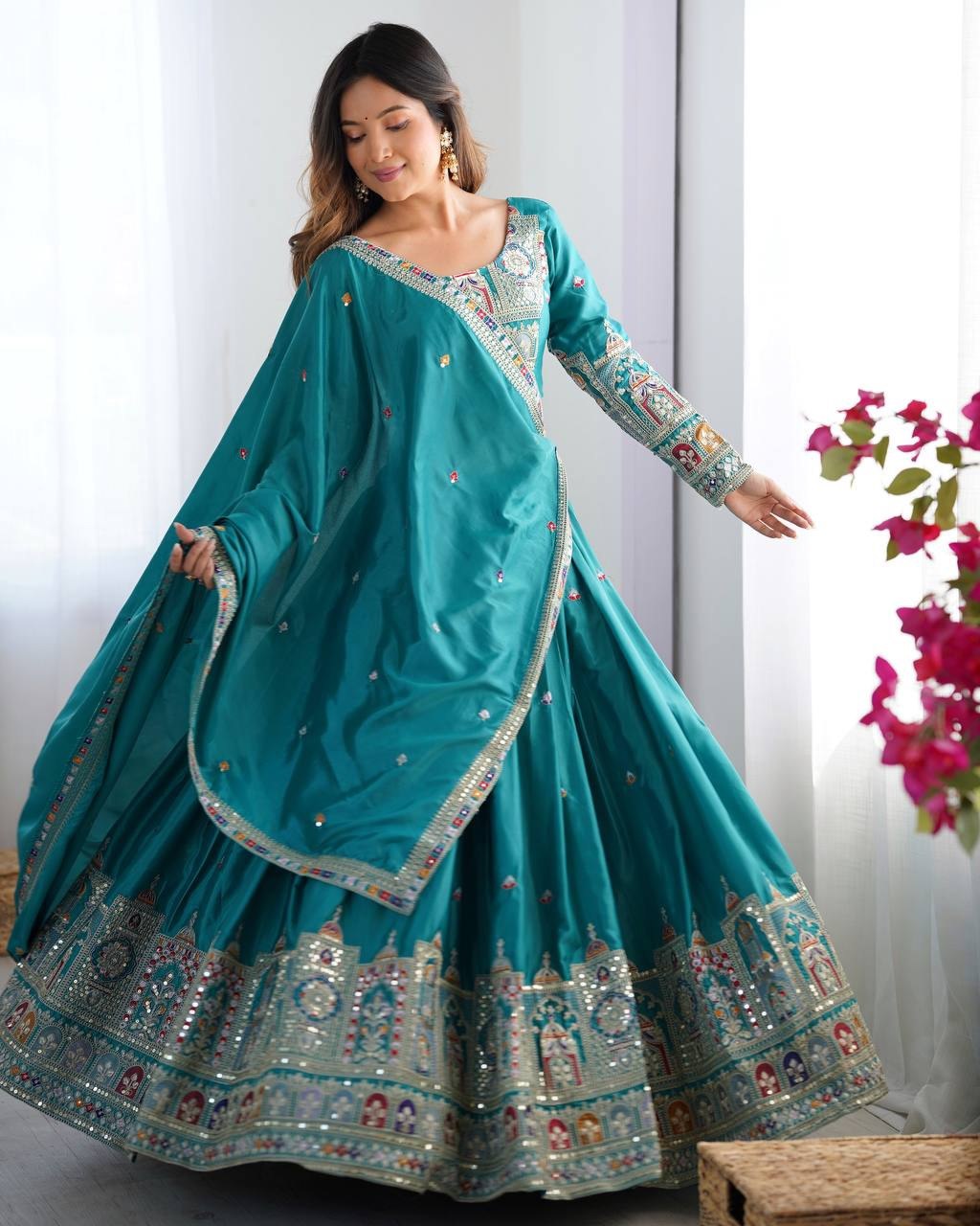 Beautifully Full Stitched Embroidered Designer Lahenga Choli