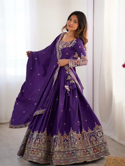 Beautifully Full Stitched Embroidered Designer Lahenga Choli