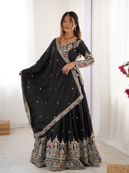 Beautifully Full Stitched Embroidered Designer Lahenga Choli