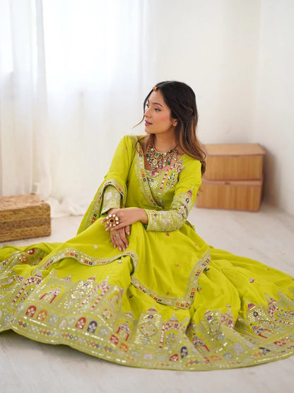 Beautifully Full Stitched Embroidered Designer Lahenga Choli