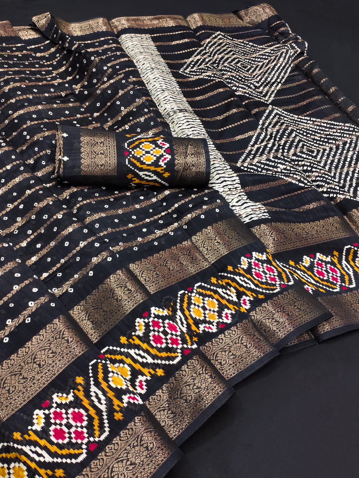Dola Silk Fancy Foil Printed Saree