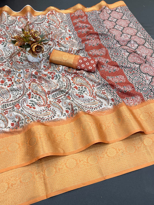 DOLLA SILK DIGITAL PRINT SAREE