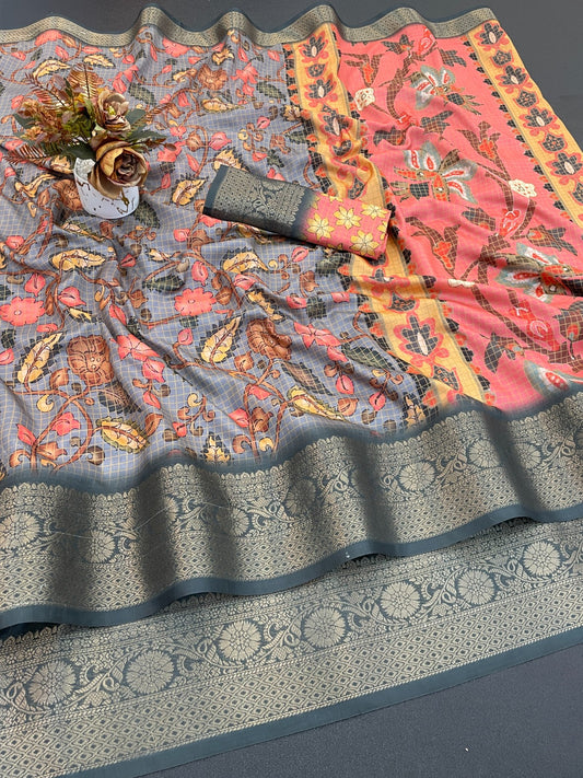 DOLLA SILK DIGITAL PRINT SAREE