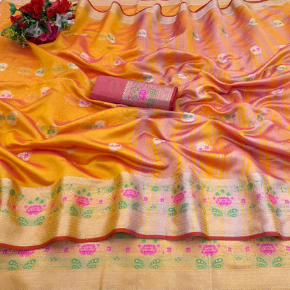 ORGANZA ANUPAMA DESIGN SAREE