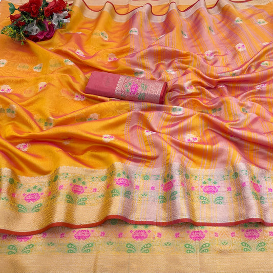 ORGANZA ANUPAMA DESIGN SAREE