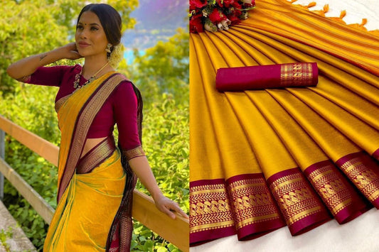 Beautiful animal print zari weaving border